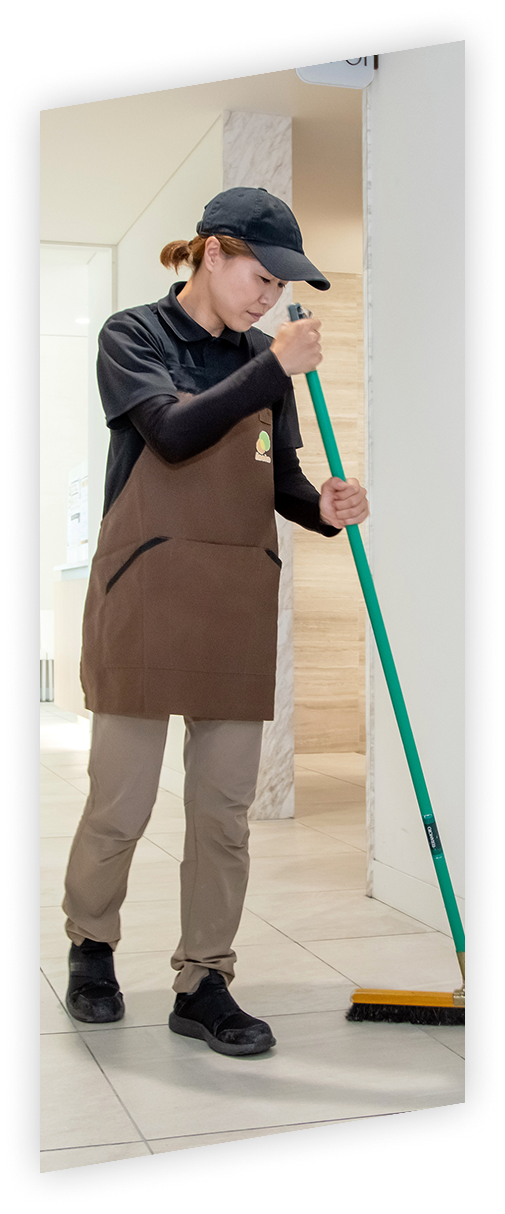 清掃作業の様子